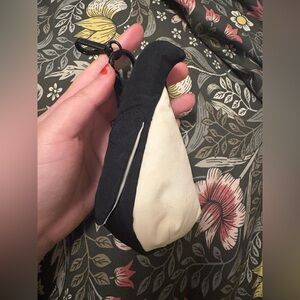 Baggu Black and White Penguin Keychain